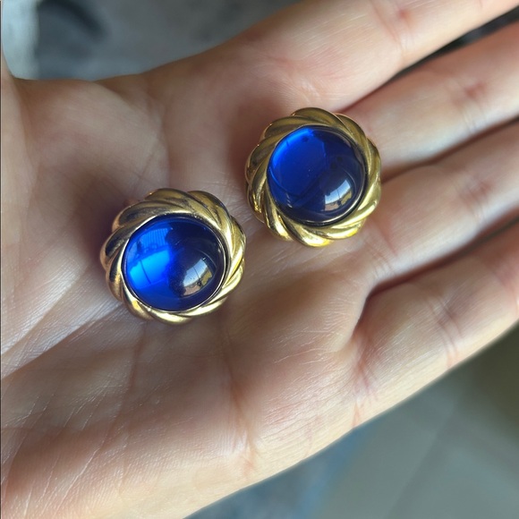 Vintage KJL Kenneth Jay Lane Interchangeable Clip On Earrings - Picture 6 of 15